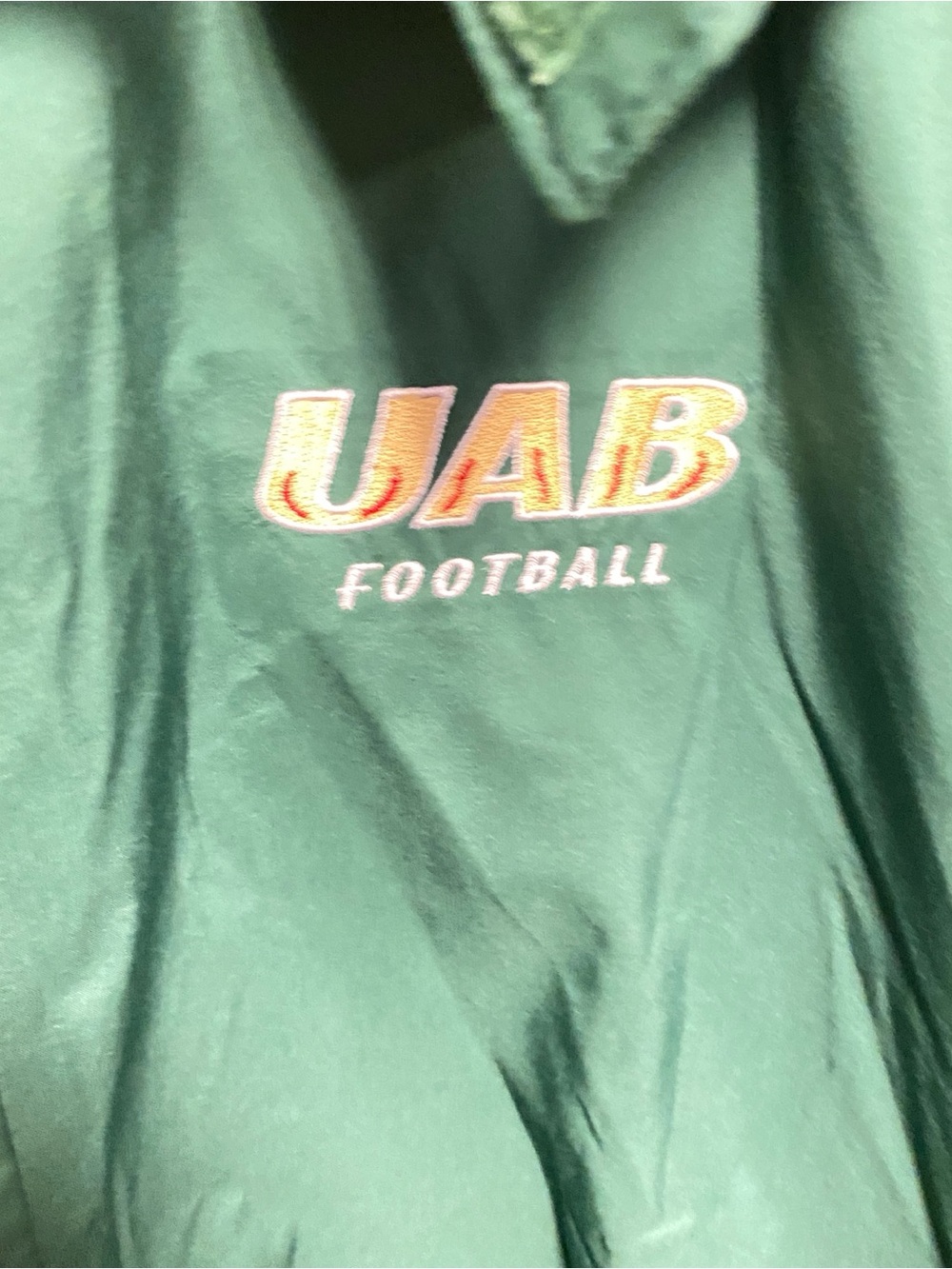 Mens Nike Parka Jacket Coat UAB Blazers College in Birmingham Alabama Size Large - Picture 2 of 4